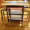 Thumbnail: Eat-in Walnut Kitchen Island with Drawer and Shelves